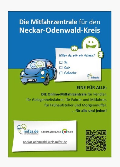 Bild: Flyer Mitfahrzentrale